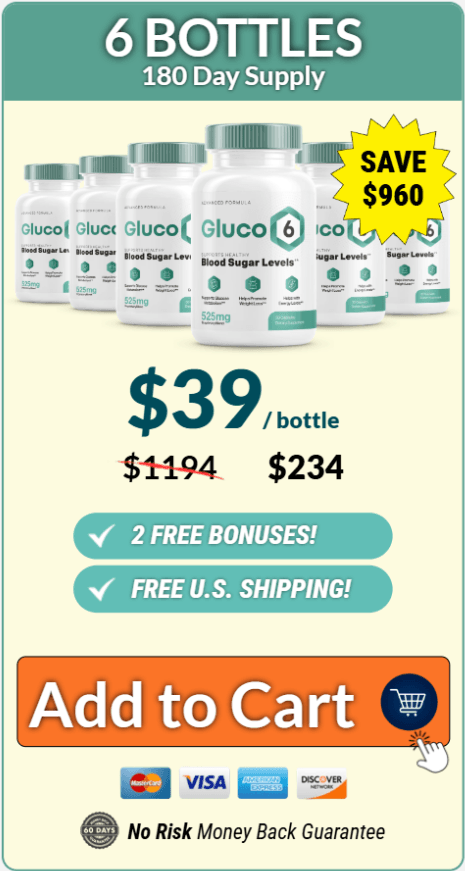 GlucoRevive order 6 bottle